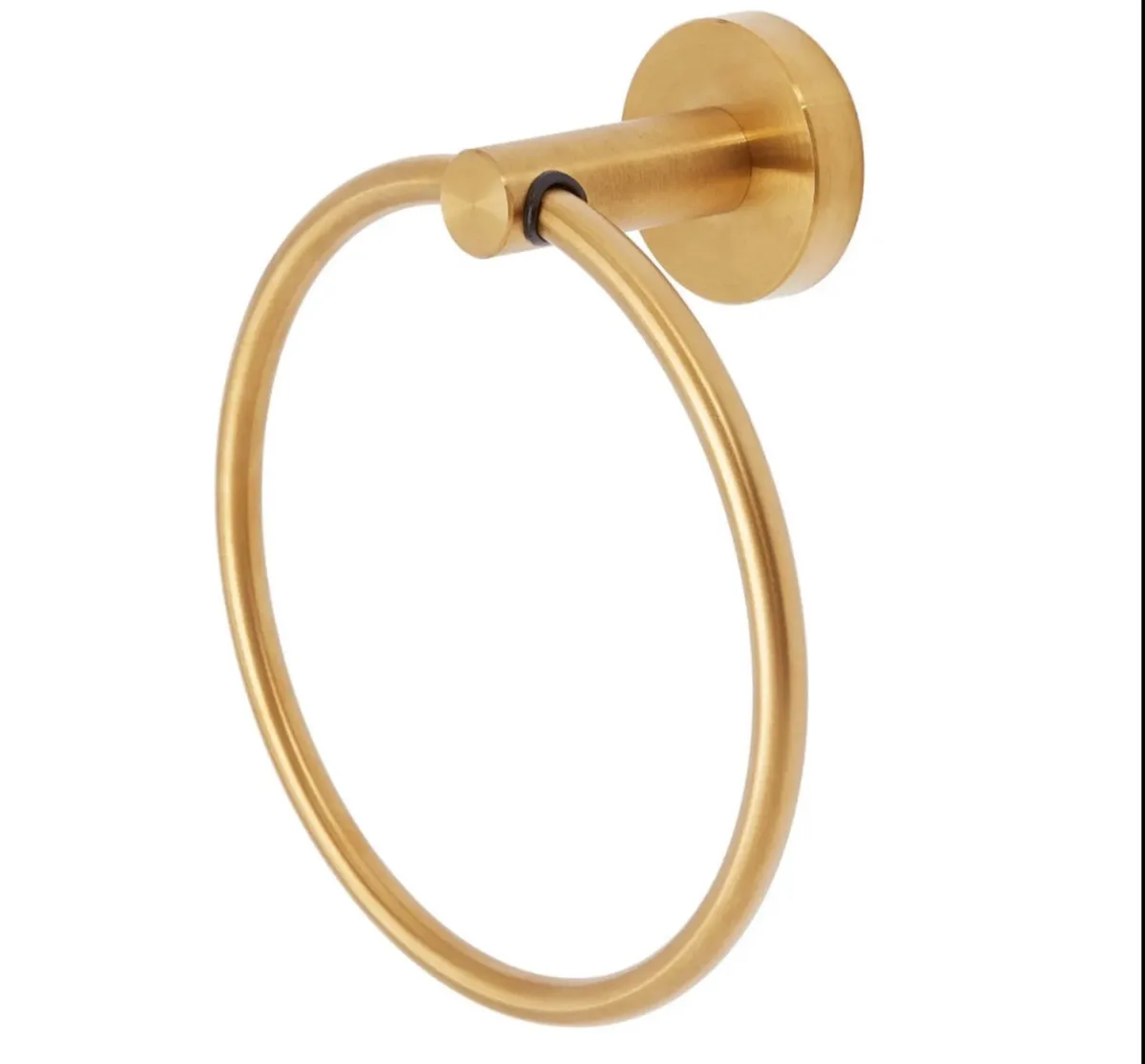 Brushed Brass Towel Ring Towel Rail NEW - Image 1