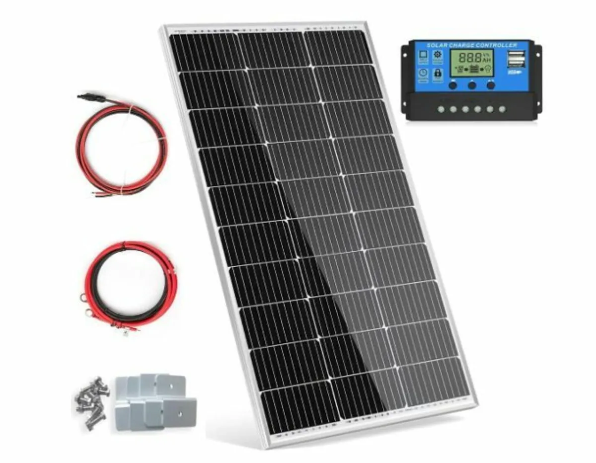 100 W Solar Panel 12 V Monocrystalline Solar Panel - Image 1