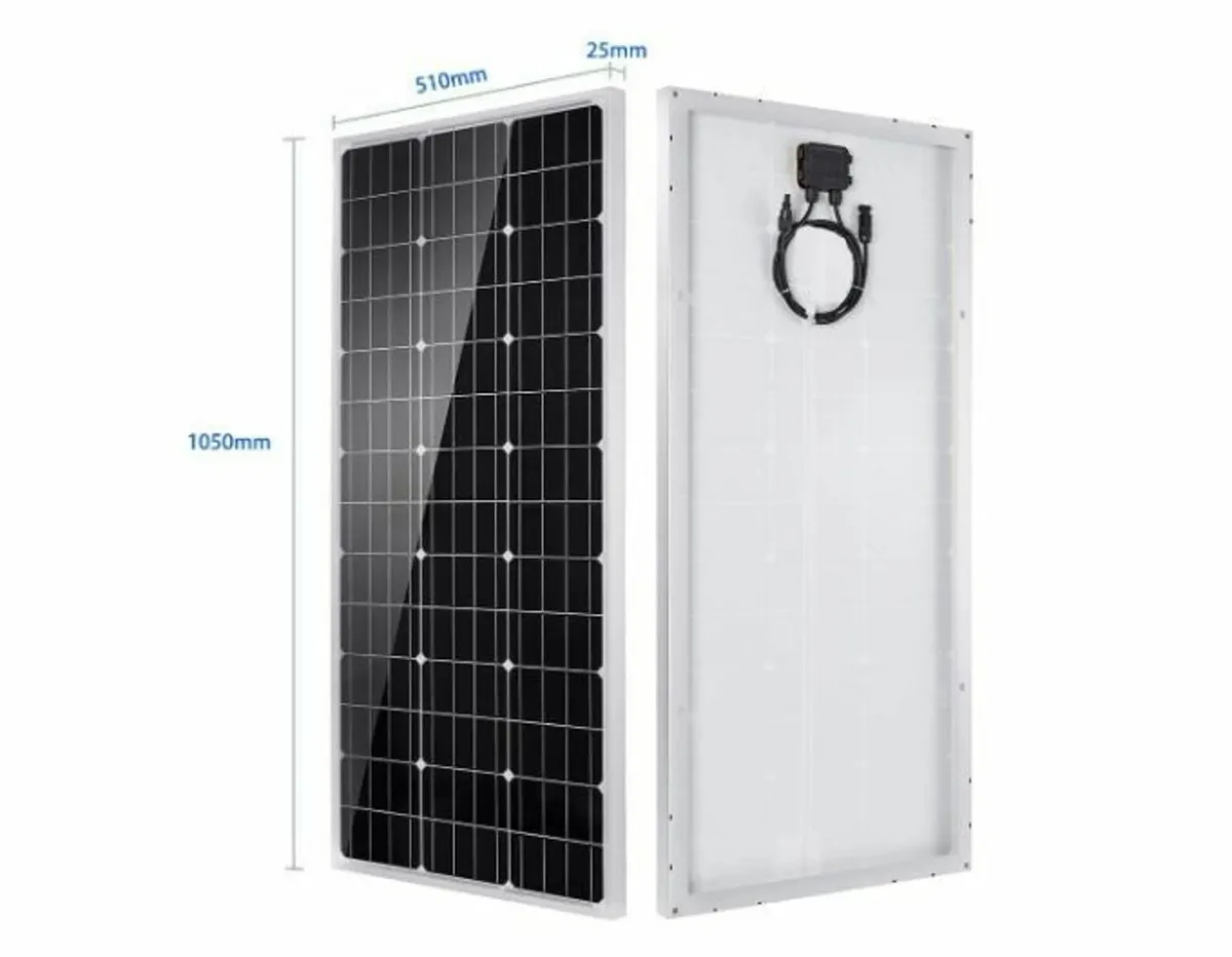 100 W Solar Panel 12 V Monocrystalline Solar Panel - Image 2