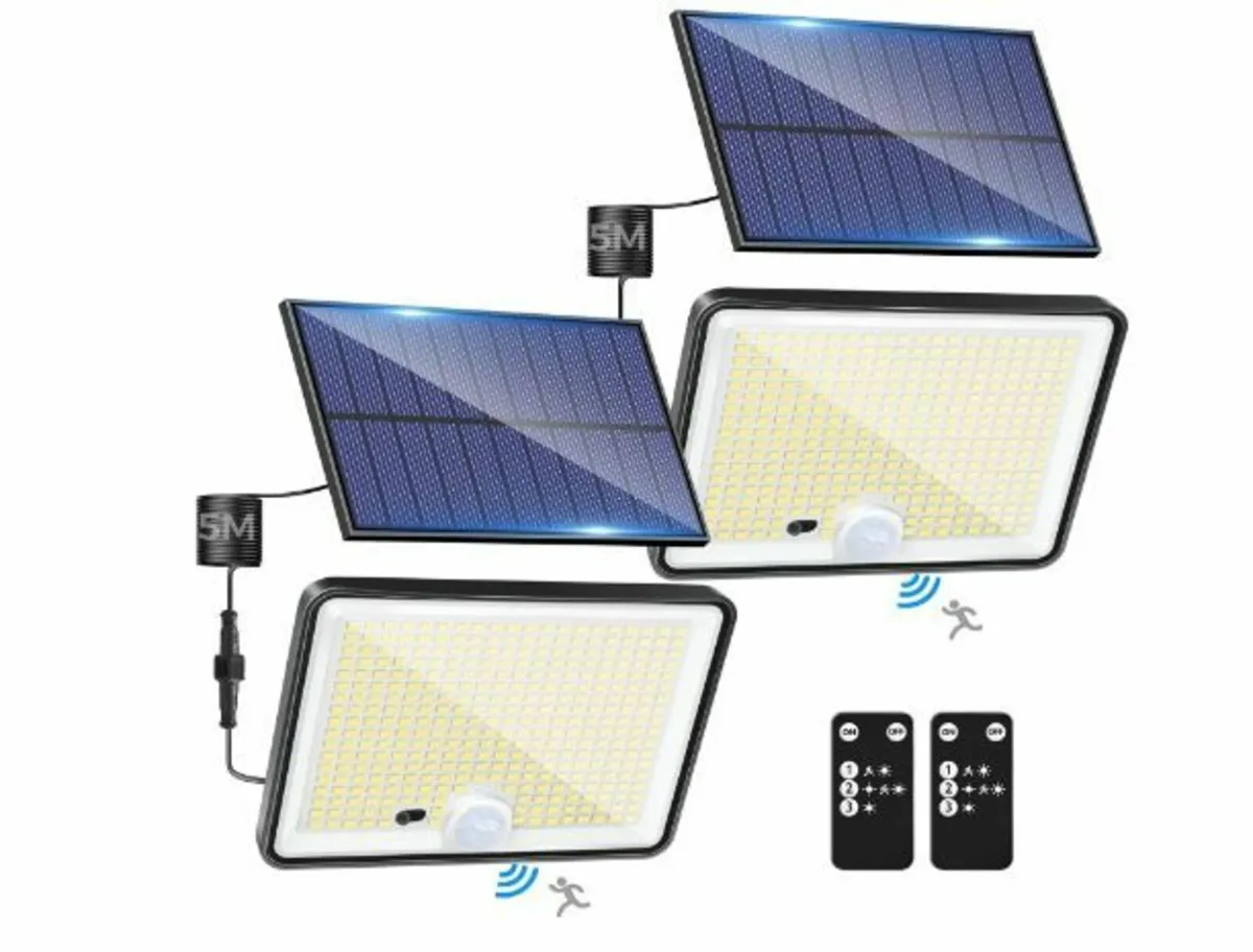 Pack of 2 Solar Lights for Outdoor - Image 1