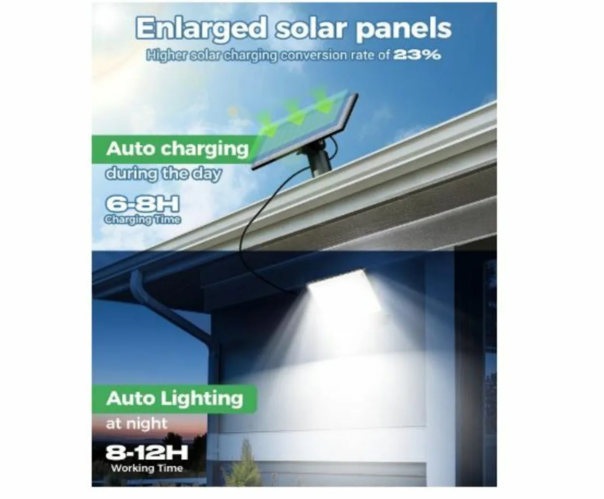 Pack of 2 Solar Lights for Outdoor - Image 2