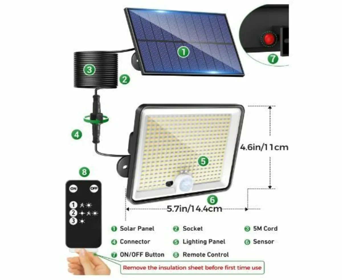 Pack of 2 Solar Lights for Outdoor - Image 4
