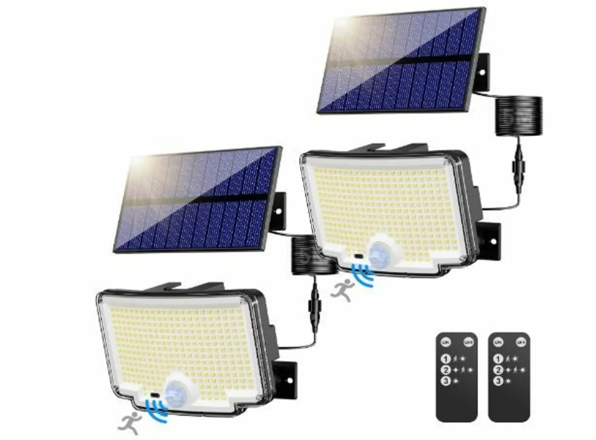 Pack of 2 Solar Lights for Outdoor - Image 1