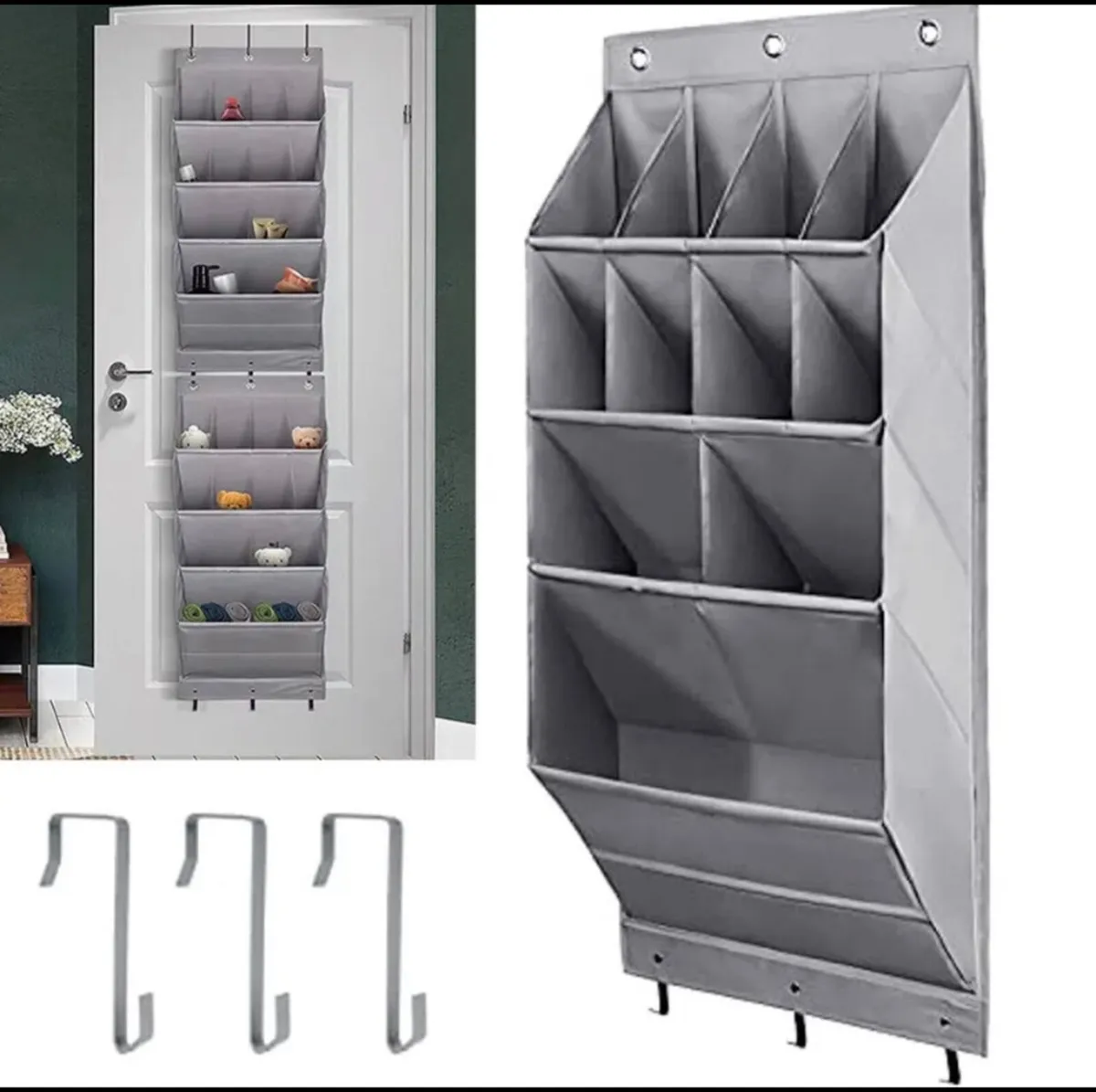 11 Pocket Shoe Holder Over Door Organiser NEW - Image 2