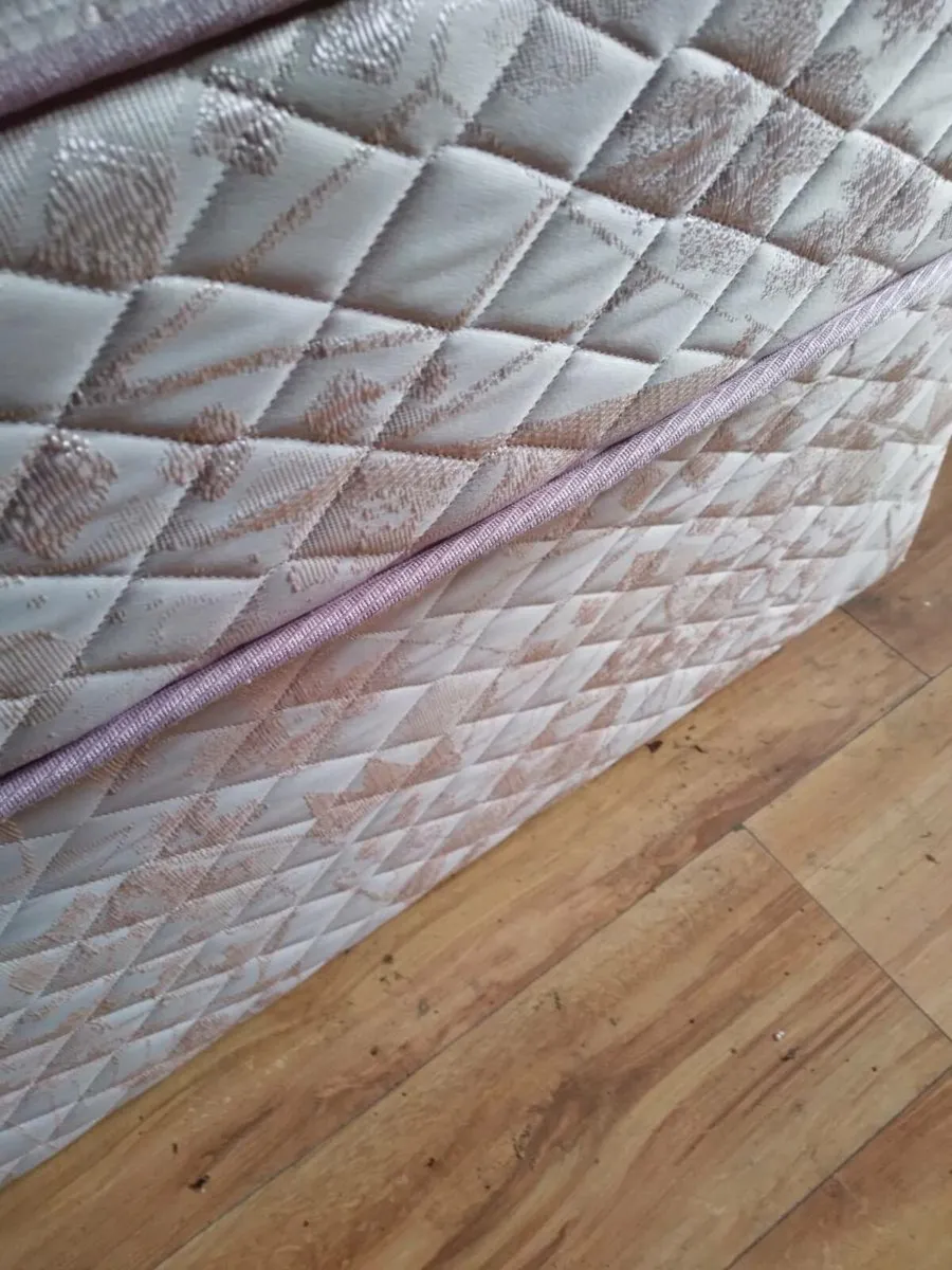 Double bed and mattress - Image 1
