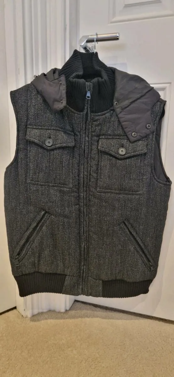 Zara men's XL black Gillet - Image 1