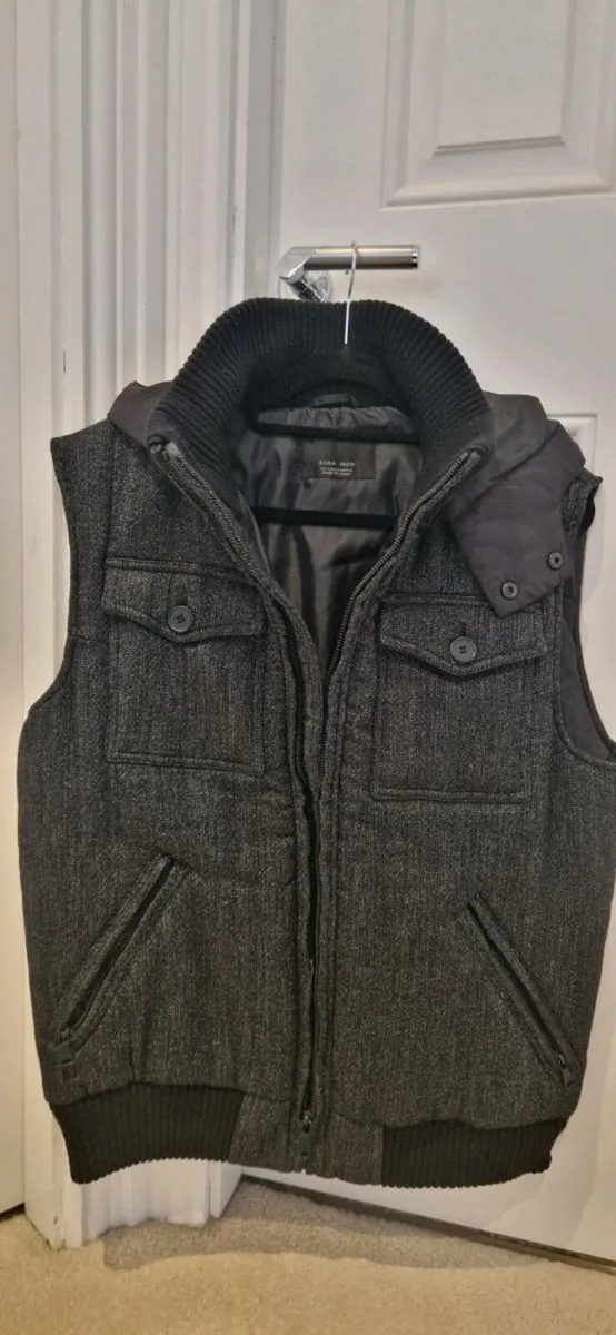 Zara men's XL black Gillet - Image 3