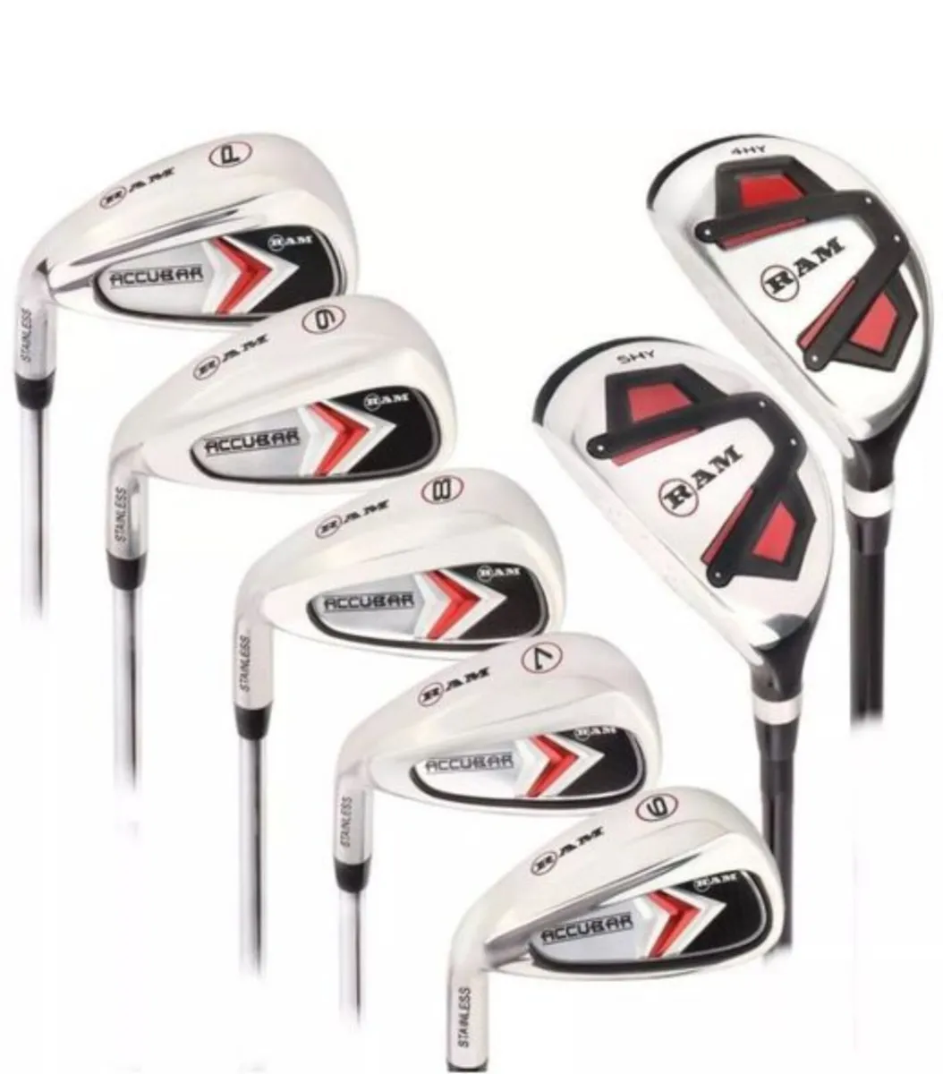 Left Handed Graphite RAM Accubar Golf Clubs NEW - Image 1