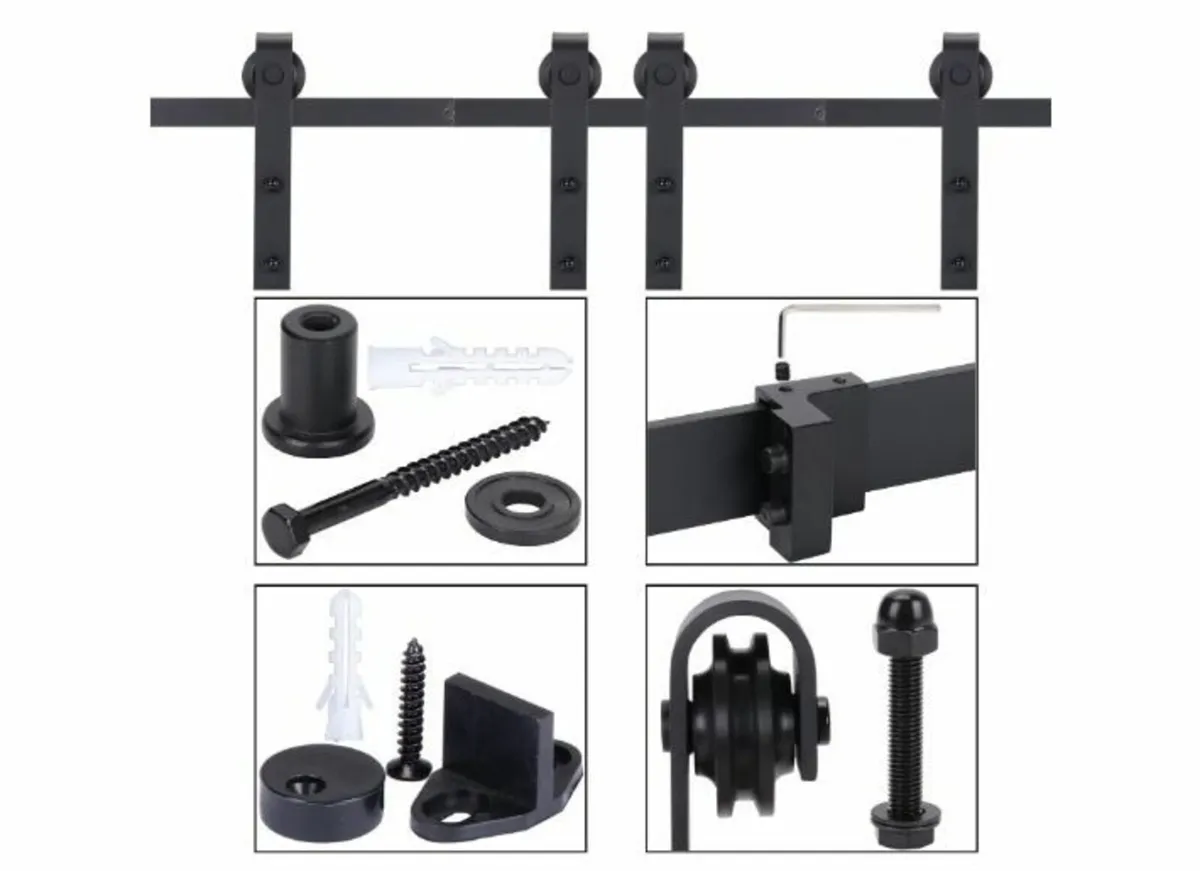 244 cm / 8 ft Sliding Door Fitting Set - Image 3