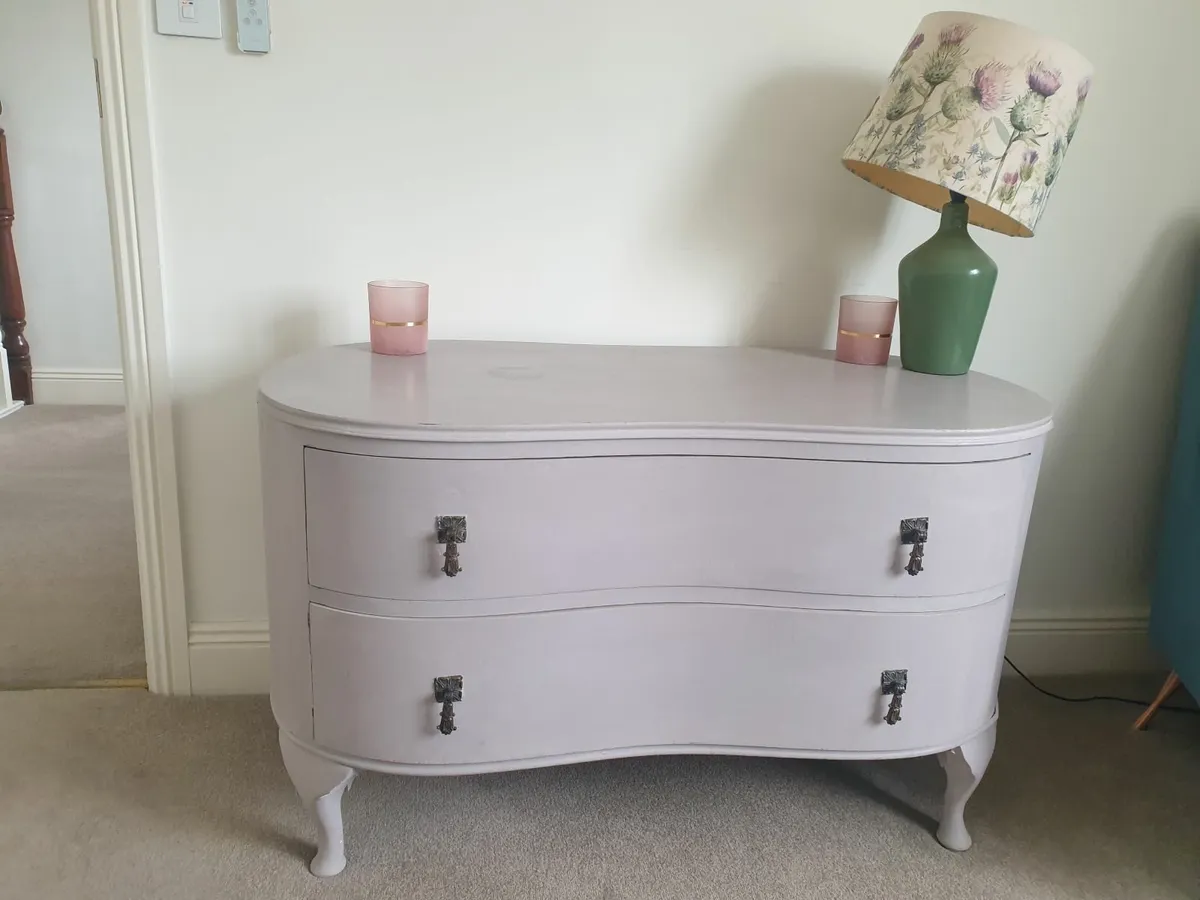 Lovely French grey antique dresser - Image 2