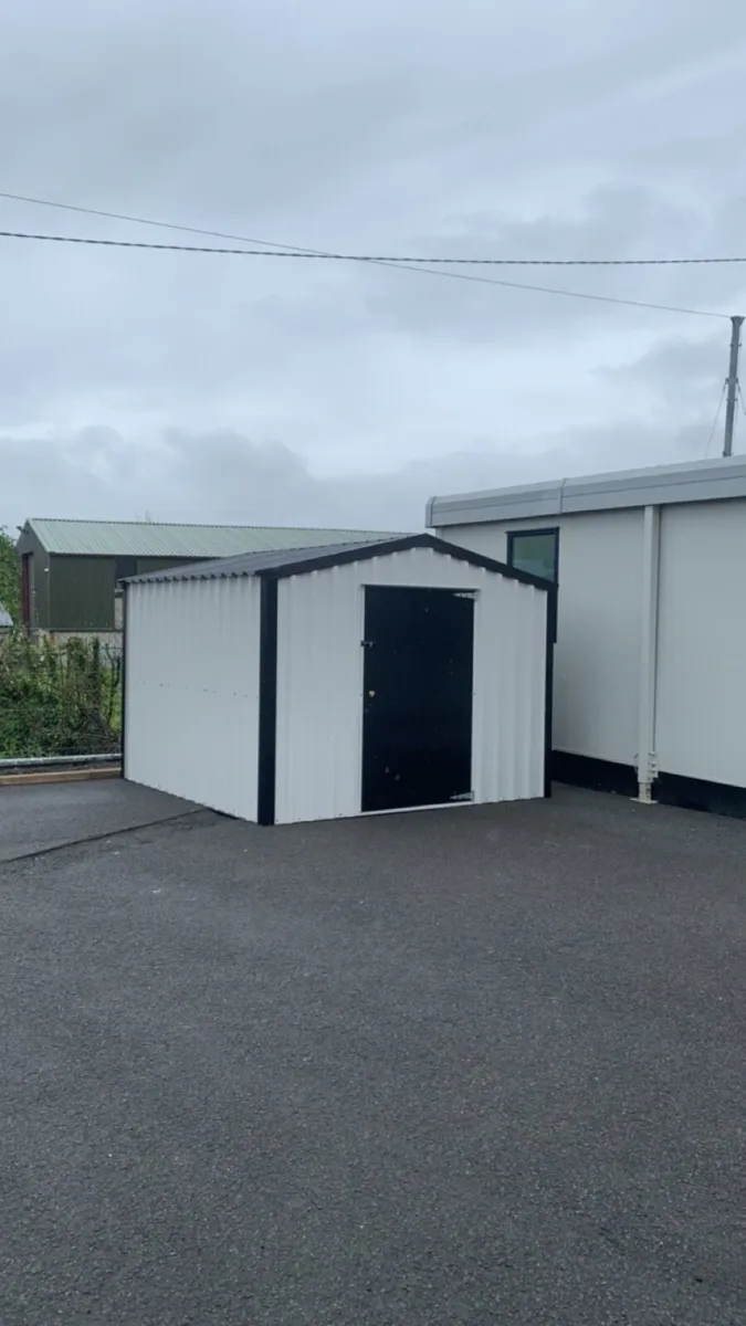 3m x 3m garden steel shed - Image 1