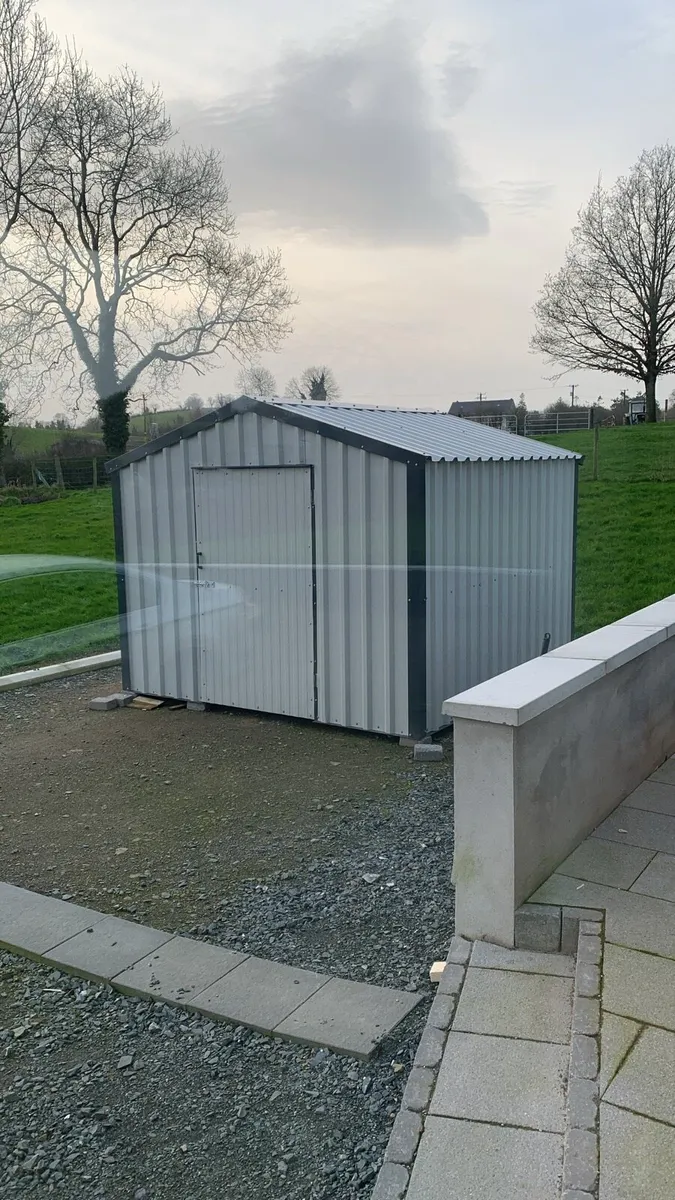 3m x 3m garden steel shed - Image 4