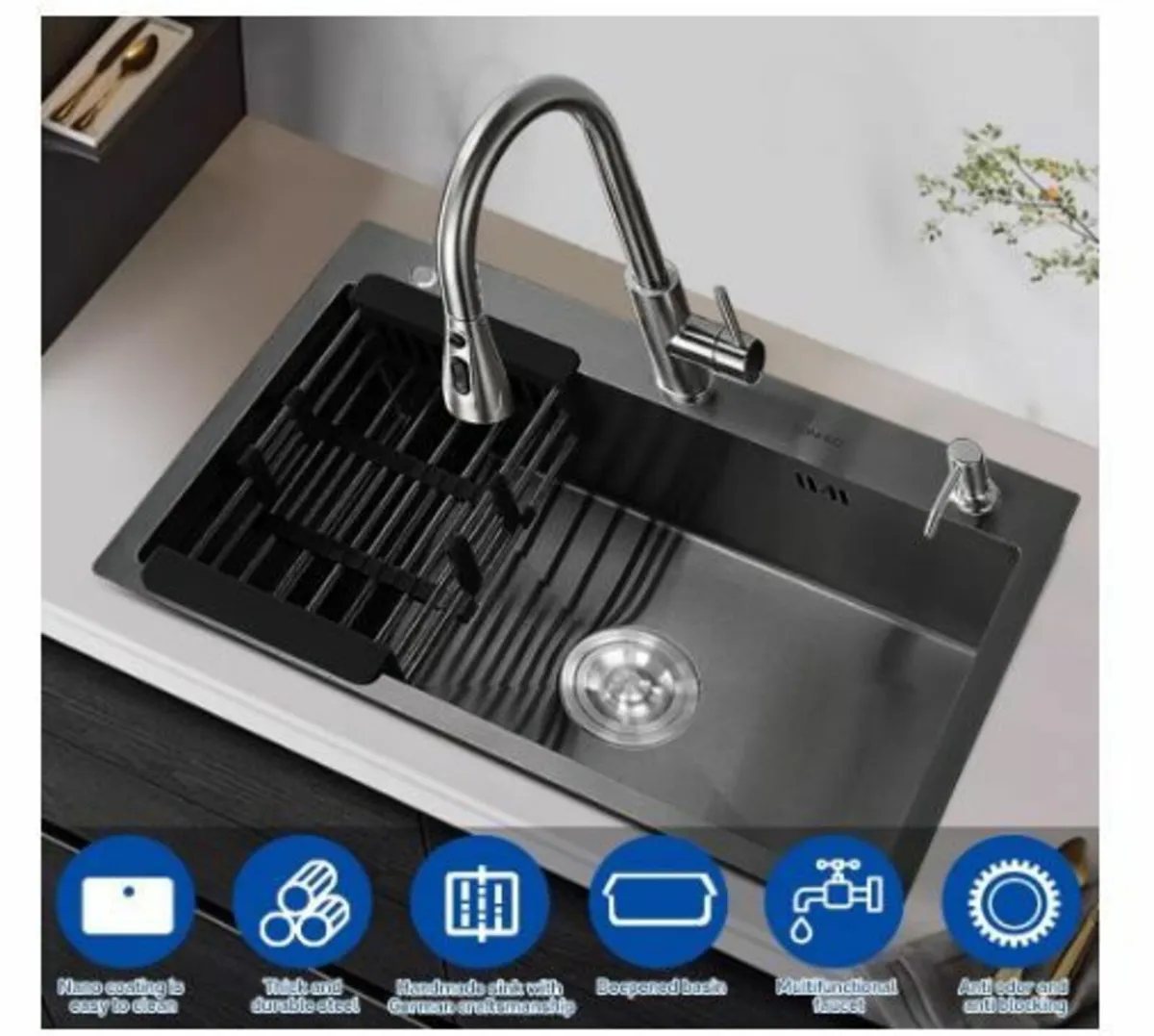 Kitchen Sink, 304 Stainless Steel Kitchen - Image 4