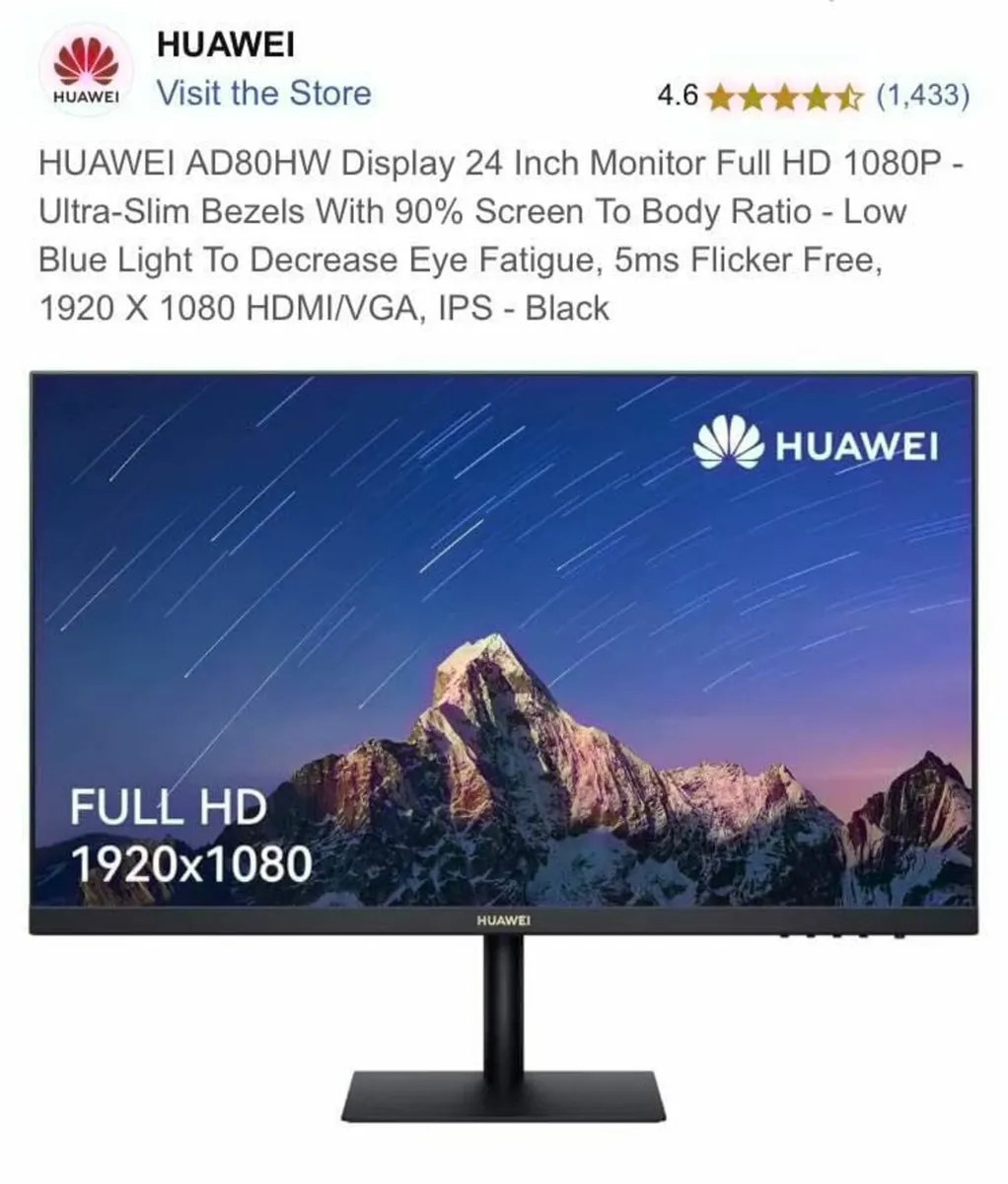 Hwawei AD80HW 24" Monitor - Image 2