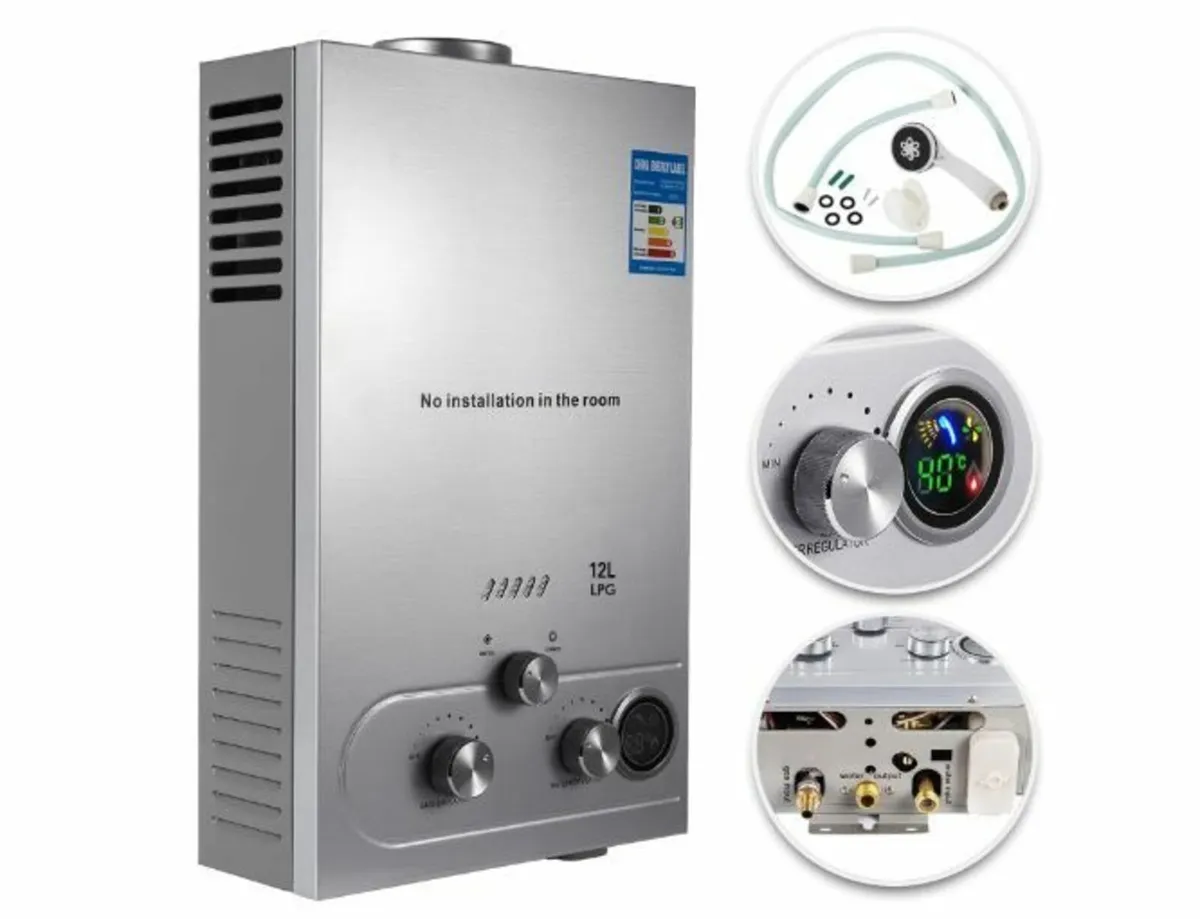 8L Water Heater Gas 16KW LPG Water - Image 1