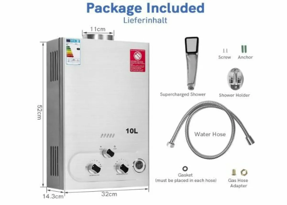 10 L Gas Instantaneous Water Heater - Image 2