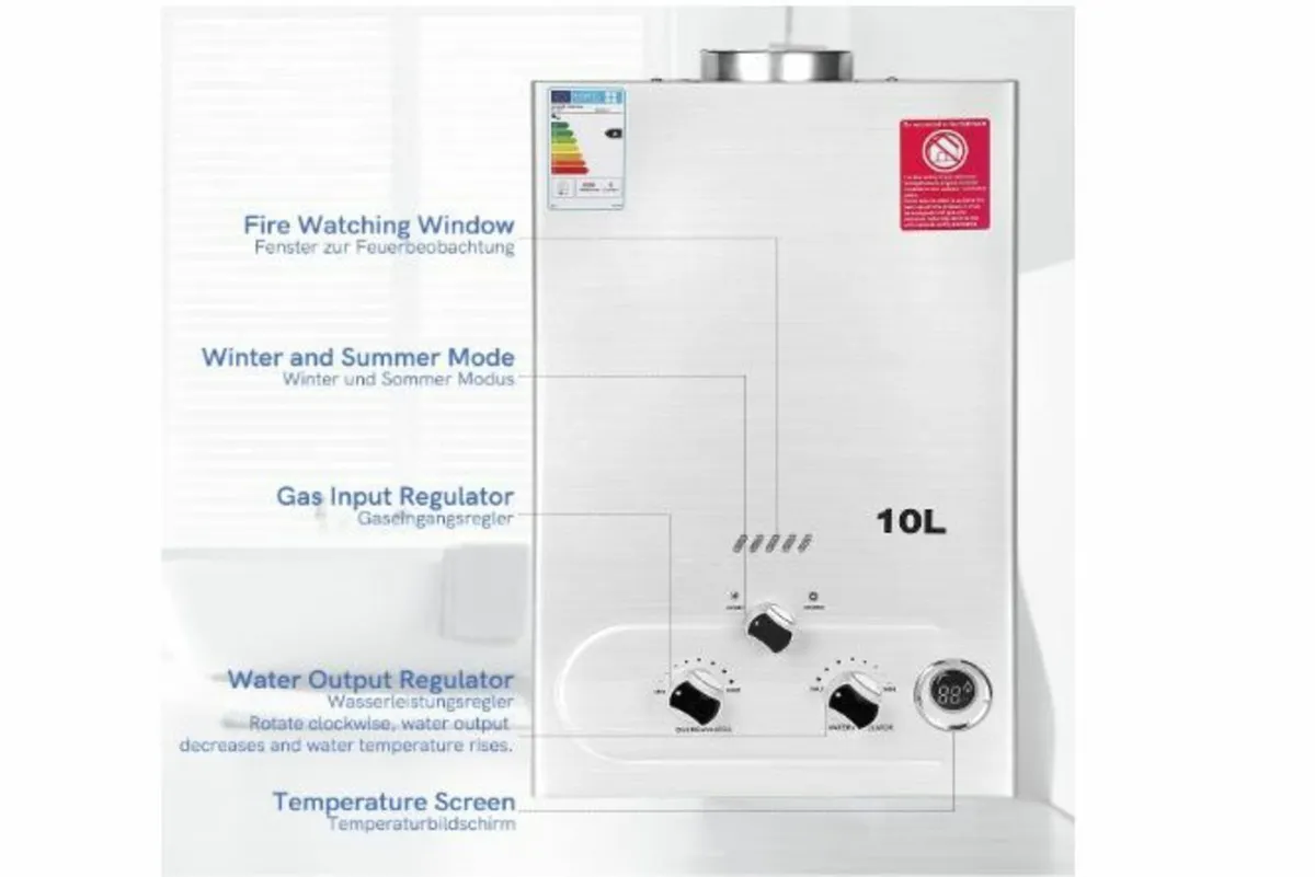 10 L Gas Instantaneous Water Heater - Image 3
