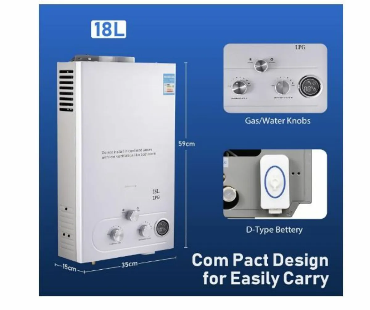 GPL18L Propane Gas Water Heater, 36KW - Image 2