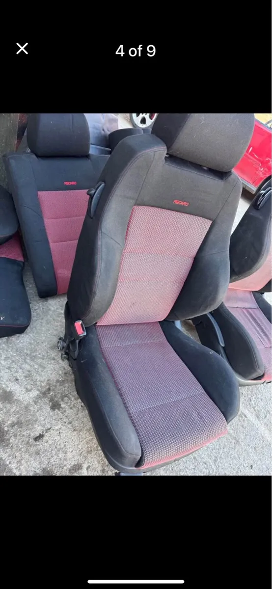 Recaro seats s3 8L mk4 golf 3 door leather seats - Image 4
