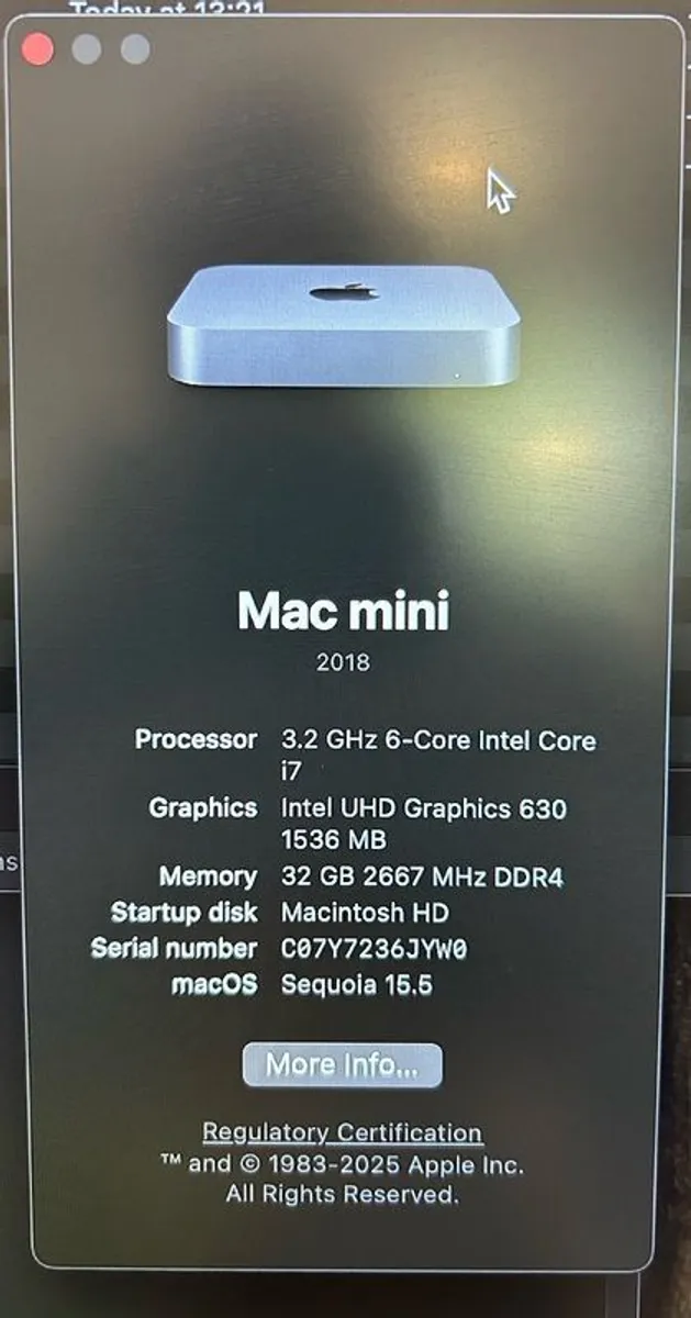 Mac Mini 32GB Ram i7 Chip - Image 4
