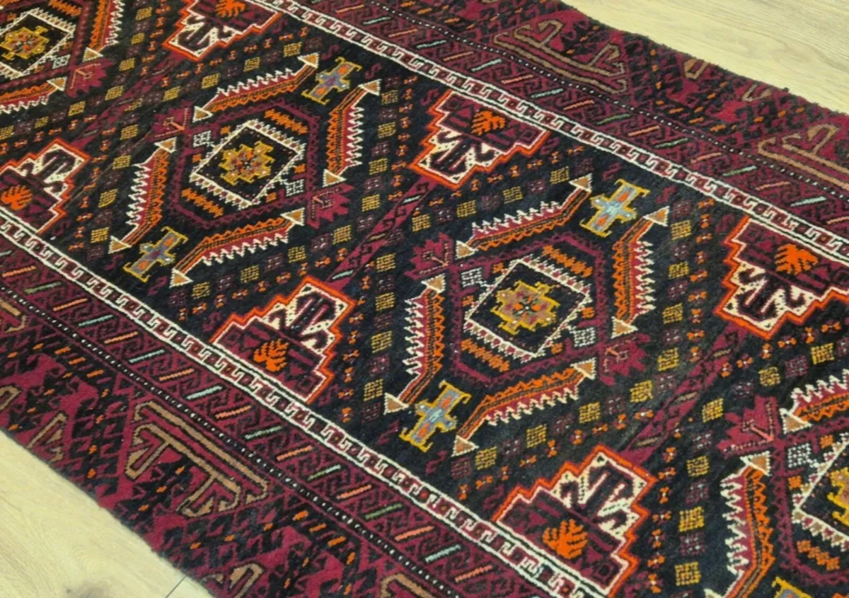 Afghan Beluch Rug Runner 230 x 85cm - Image 2
