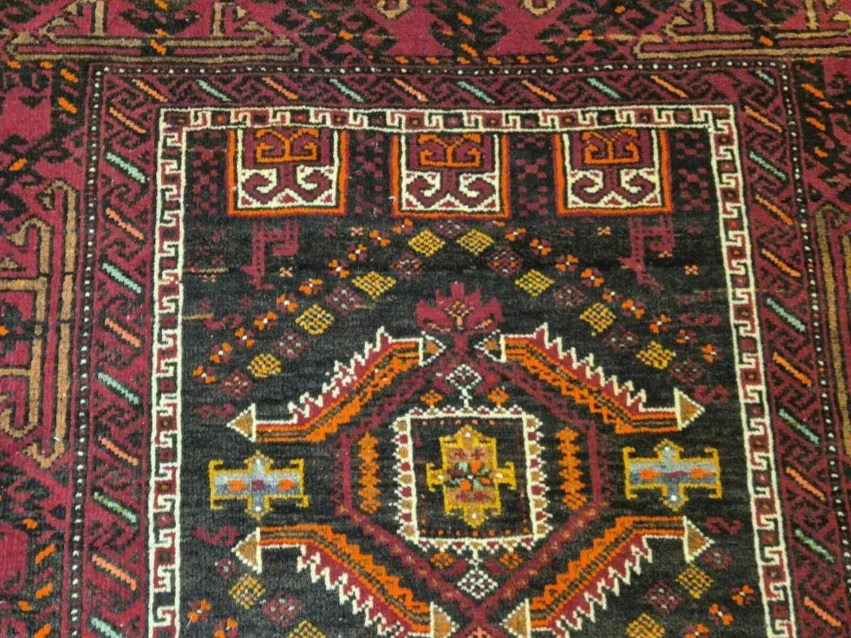 Afghan Beluch Rug Runner 230 x 85cm - Image 3