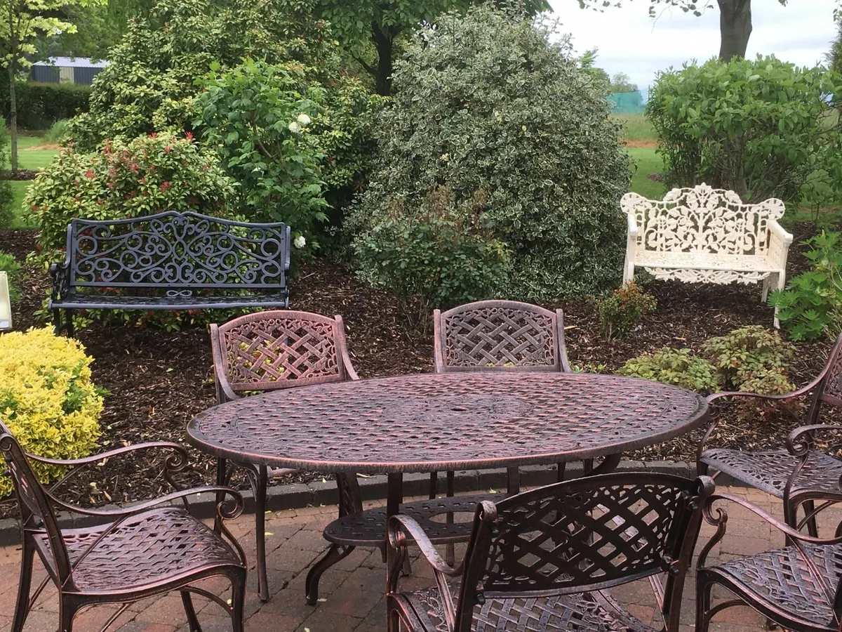 Aluminium Garden Patio Table and Chairs Furniture - Image 4