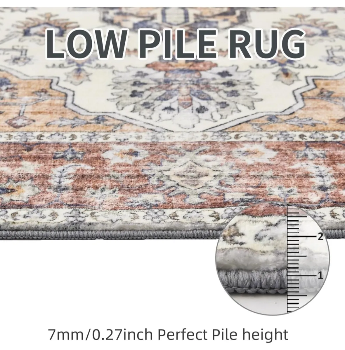 Washable Rugs for Living Room, 200x300cm Soft Bedr - Image 2