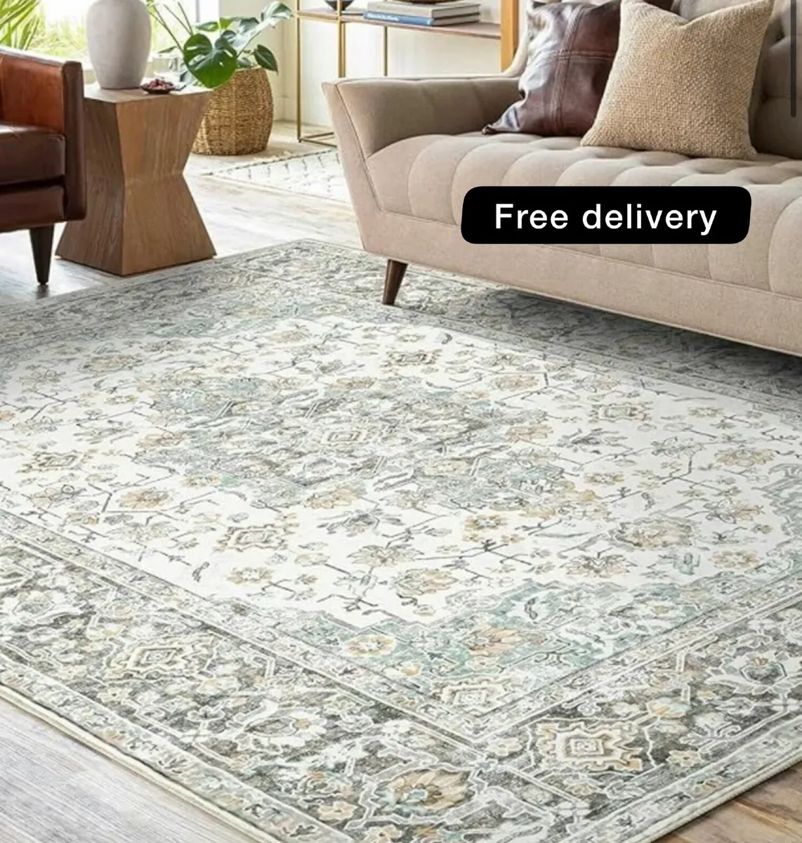 Washable Rugs for Living Room, 200x300cm Soft Bedr - Image 1