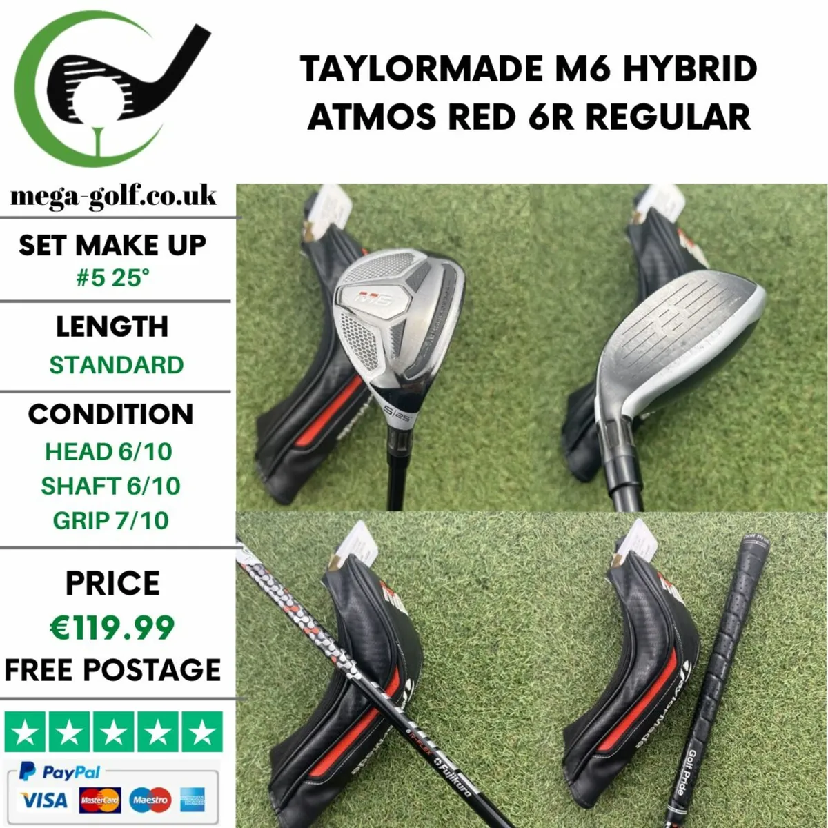 TAYLORMADE M6 HYBRID / #5 25° / REGULAR - Image 1