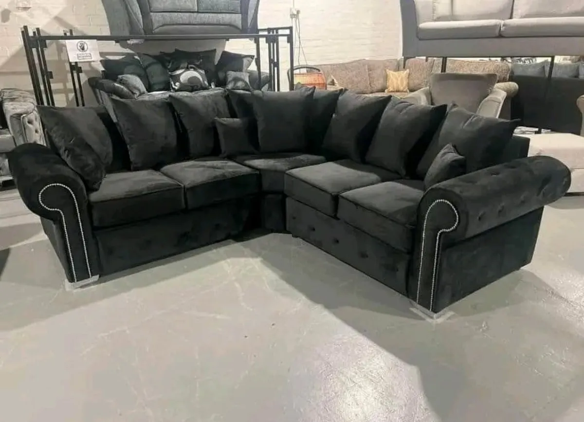 Plush Olympia Corner Couch For Sale - Image 2