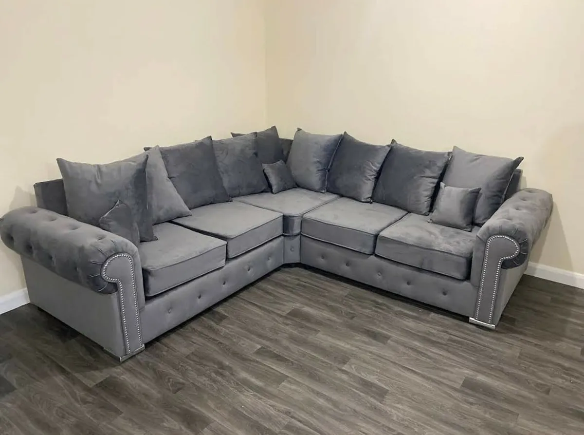 Plush Olympia Corner Couch For Sale - Image 4