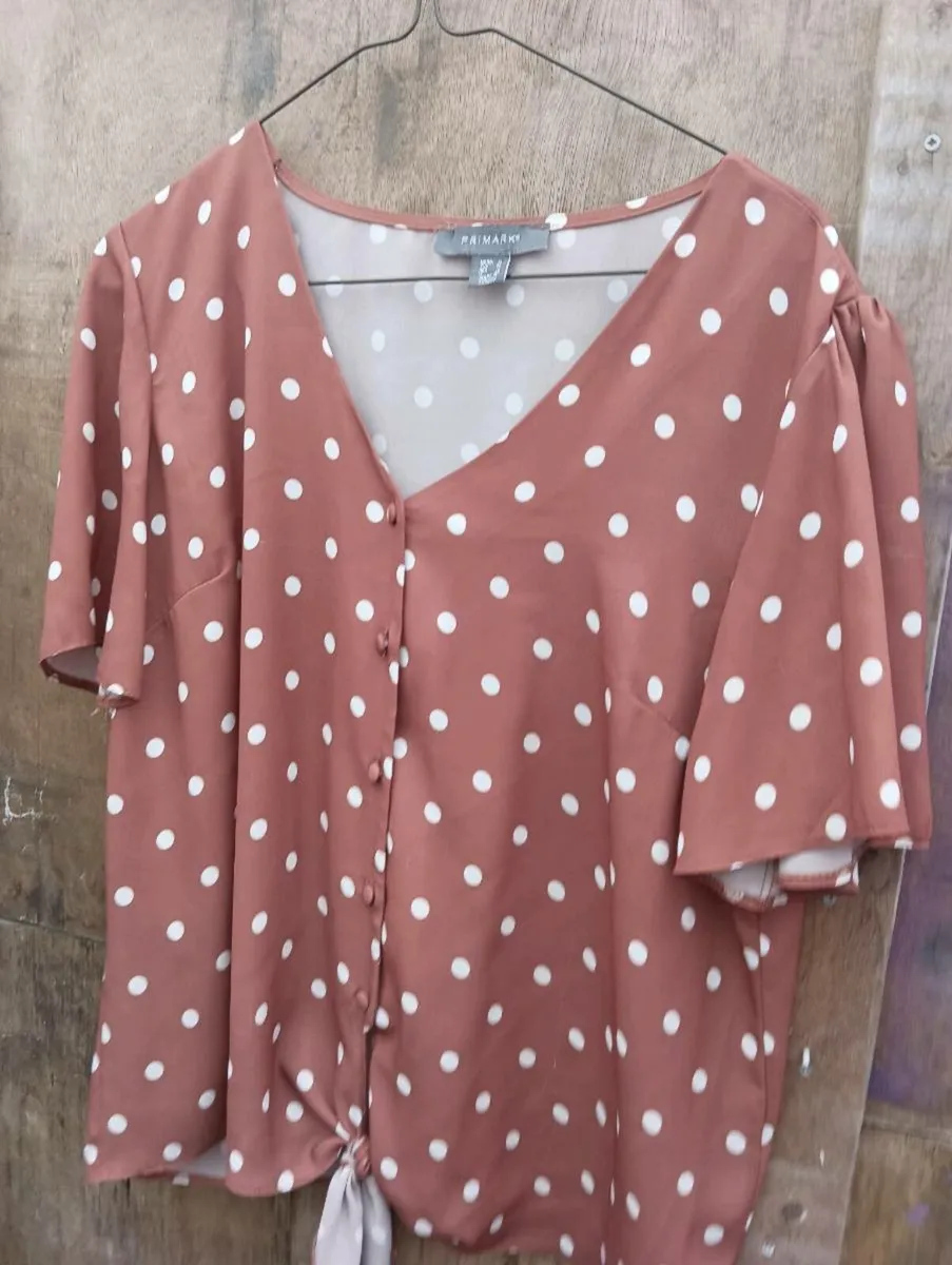 6 beautiful ladies blouses, almost NEW size 14 - Image 1
