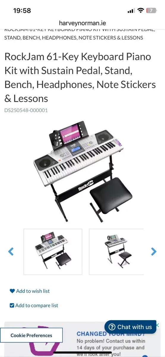 Rock ham Piano Keyboard - Image 1