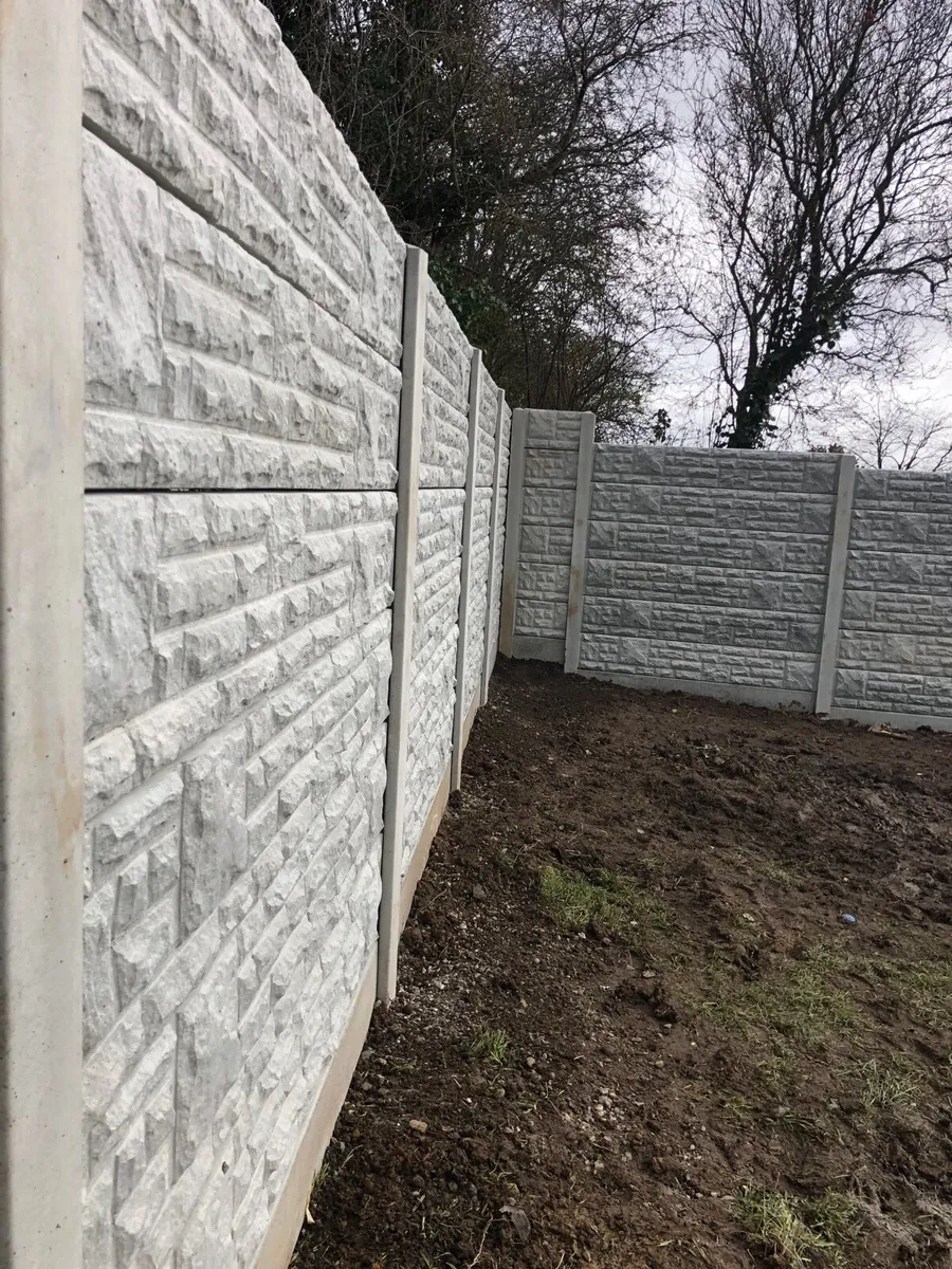 Concrete wall, Concrete fence. - Image 4