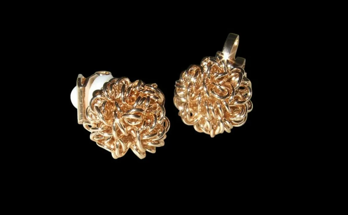 Vintage Harrods Clip-On Earrings - Image 1