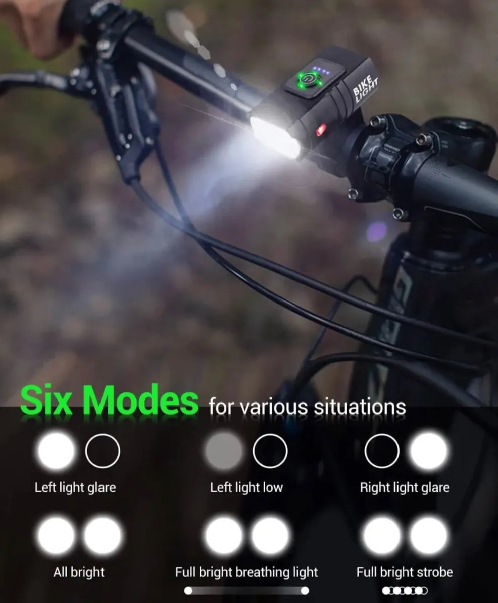 Front & Rear Bike Lights USB Rechargeable NEW - Image 4