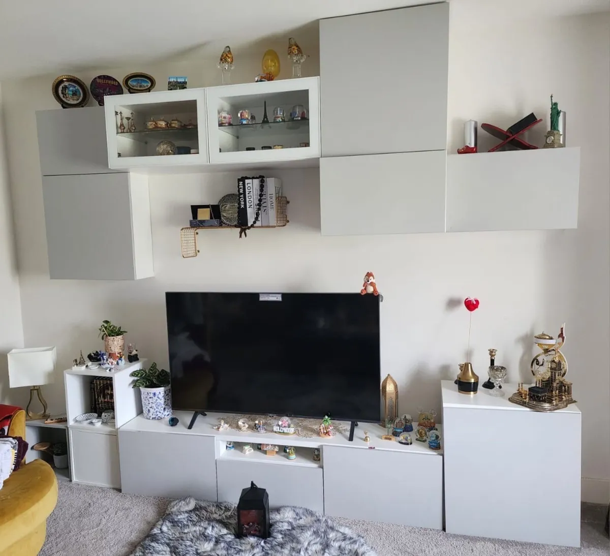 Wall cupboards tv stand