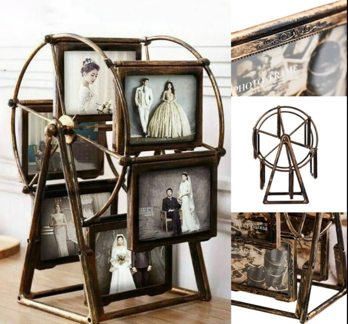 5” Multi Picture Rotating Display Holder NEW - Image 1