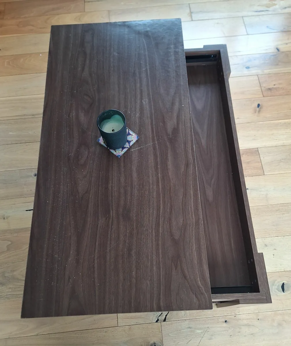 Lift Top Coffee Table Easy-Lift Storage Brown - Image 4