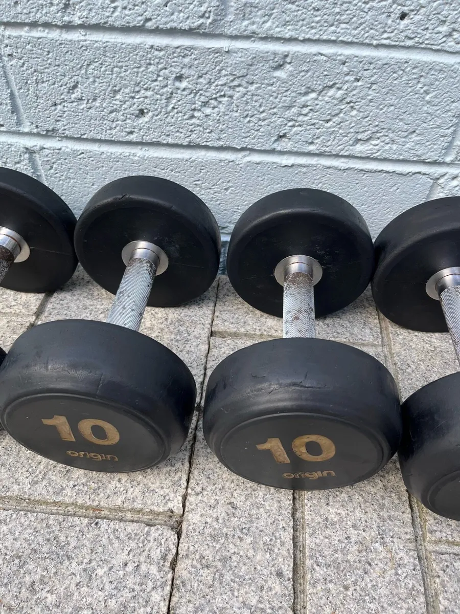 2x2.5kg-2x5kg-2x10kg dumbbells - Image 4
