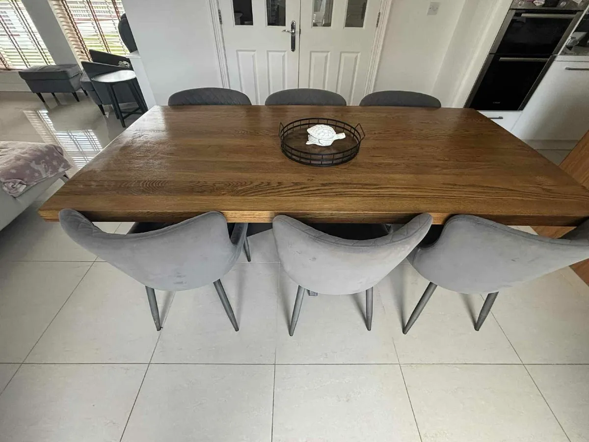 Sonoma Dining Table Set – Includes Table, 6 Chairs - Image 1