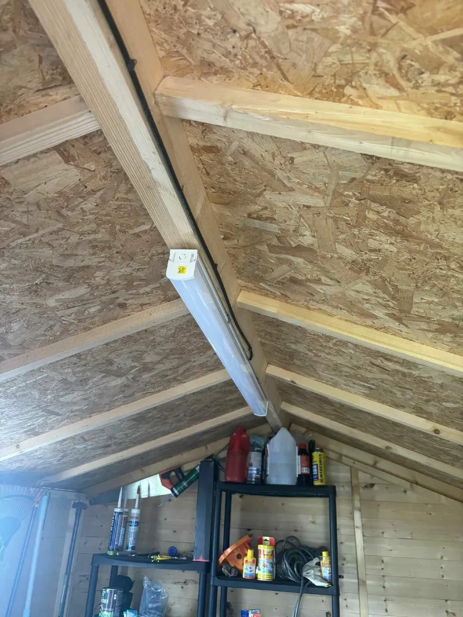 Spacious 10ft x 8ft Shed – Fully Wired with Lights - Image 3