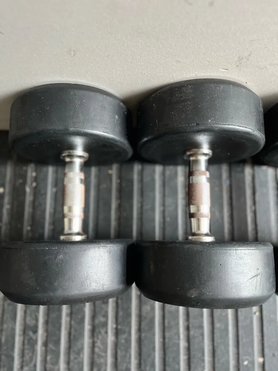 2x27.5kg dumbbells - Image 2