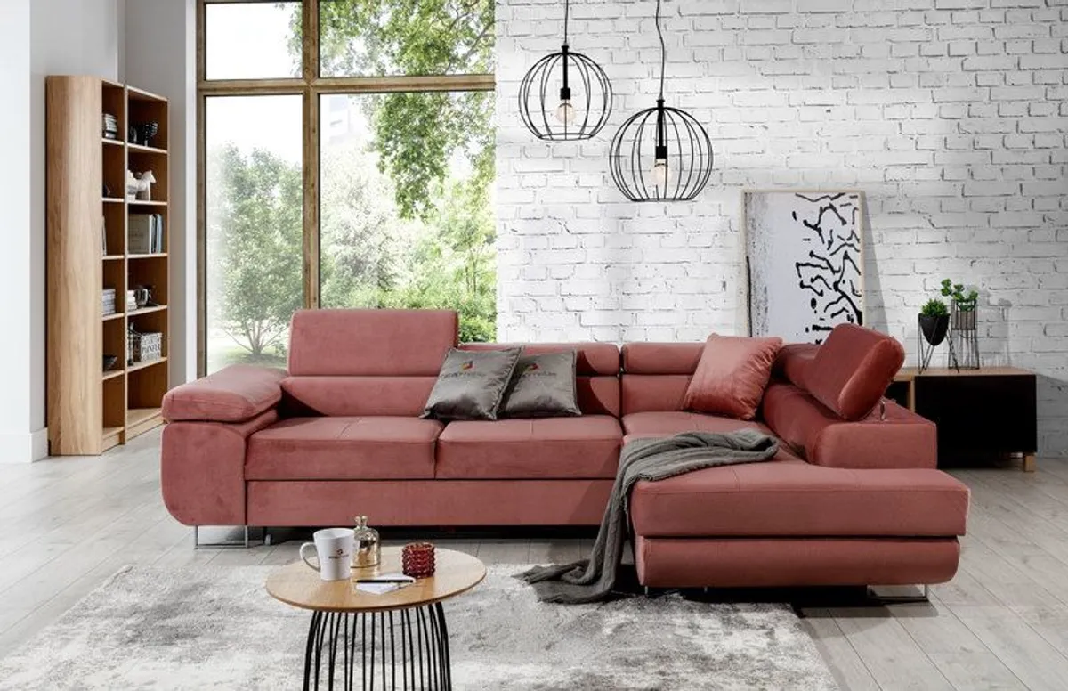 Corner Sofa Bed ANTONIO.BESTSELLER . Perfect design , very comfortable smart fabrics used . FREE delivery - Image 1