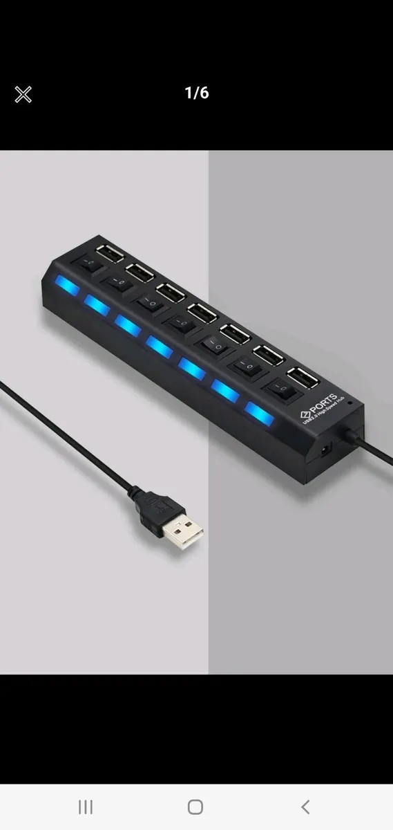 4 & 7 Port USB Hub Splitters - Image 2