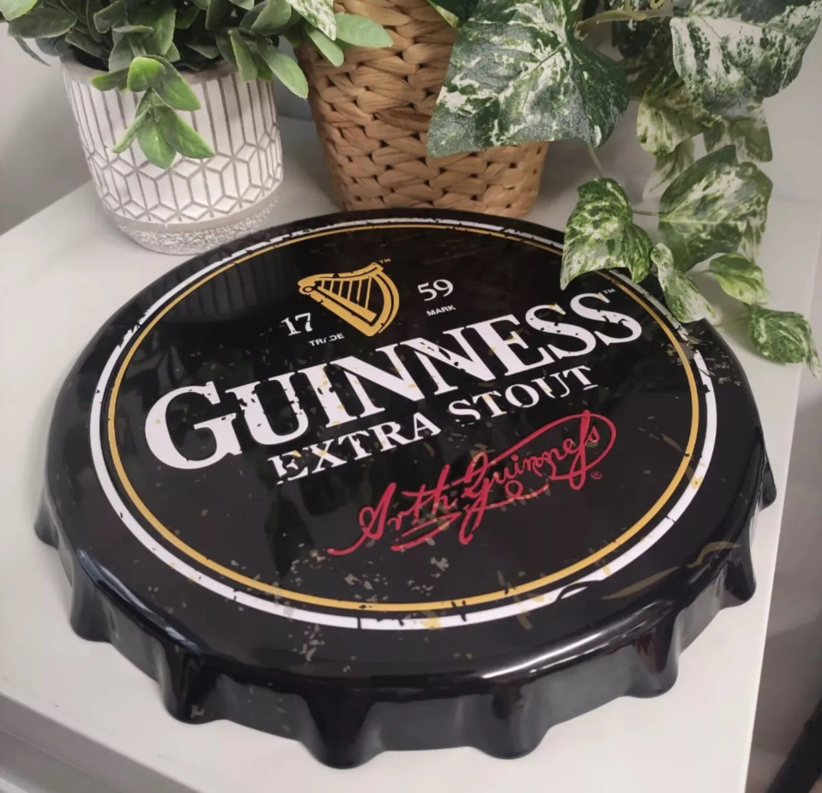 Home Bar Sign Guiness 28cm Retro/Vintage Tin NEW - Image 1