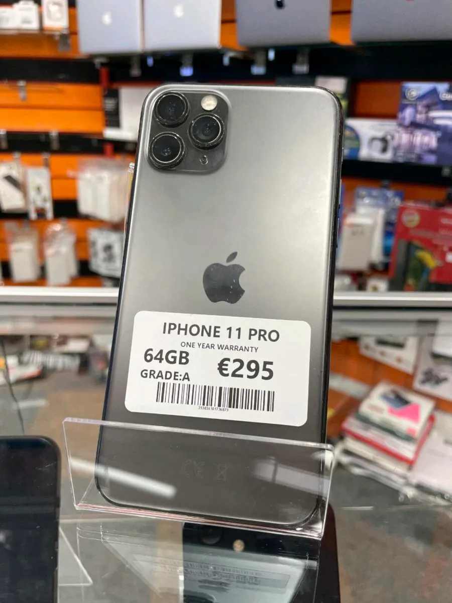 IPHONE 11 PRO 64GB, 1 YEAR WARRANTY, UNLOCKED - Image 1