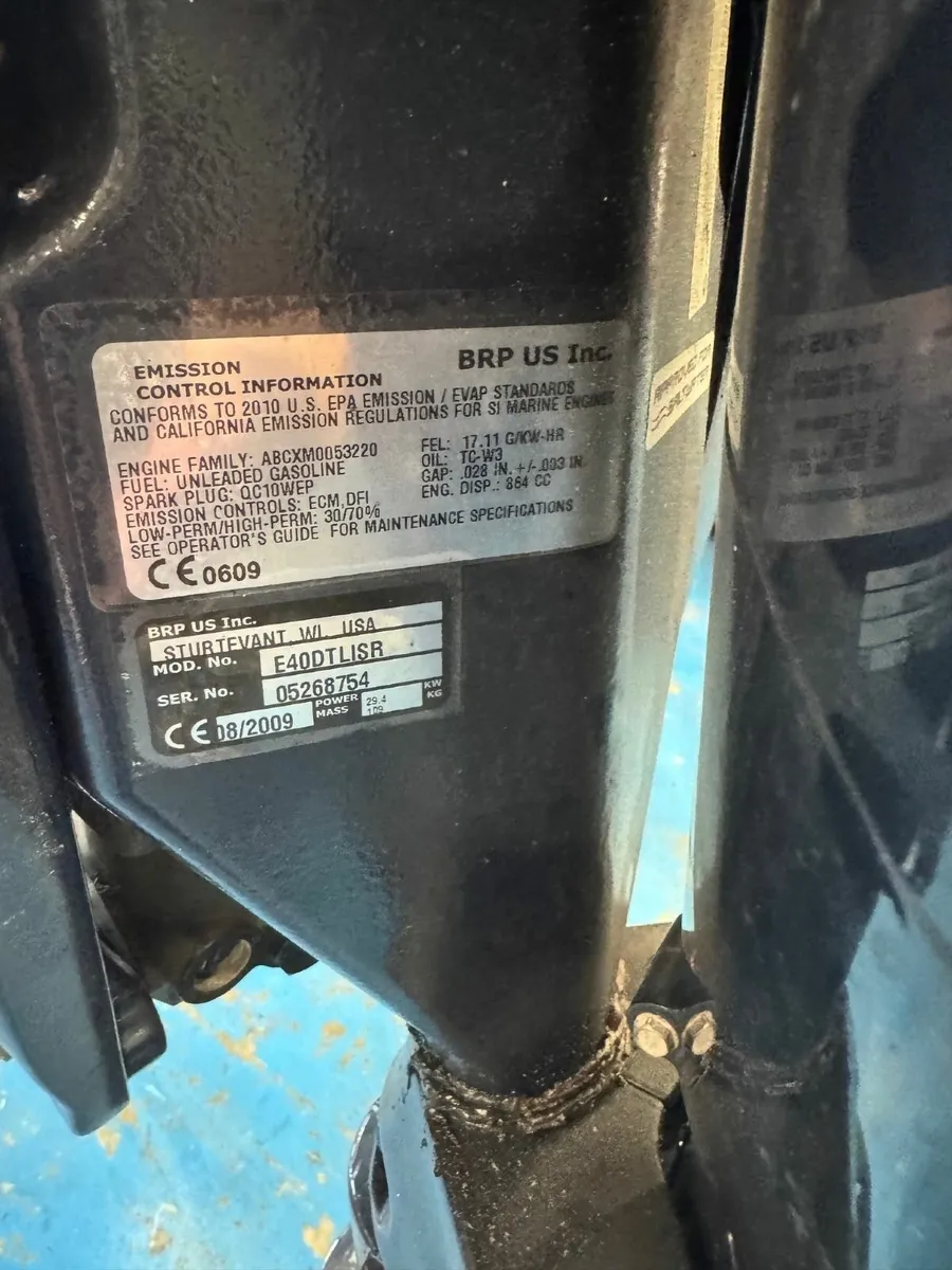 Evinrude 40hp Long shalf E40DTLISR - Image 2