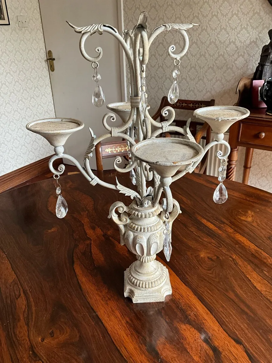 Shabby Chic Centrepiece Candelabra - Image 4
